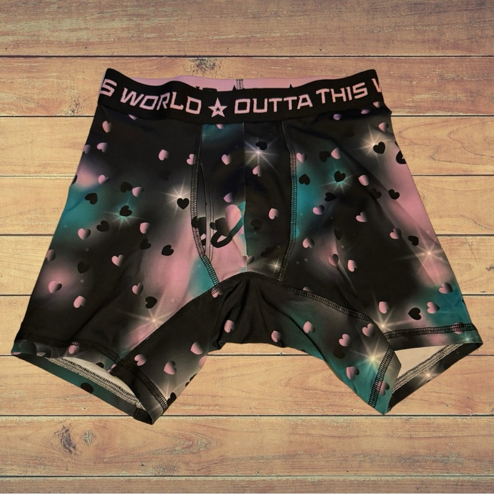 Outta This World Space Underwear Boxer Briefs Men’s Valentines Day Cute